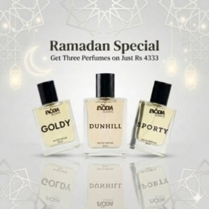 Ramadan Special Evodiascents perfume deal featuring Dunhill, Goldy and Sporty fragrances