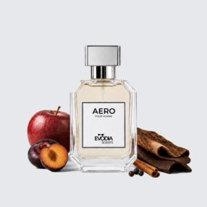 AERO unisex perfume by Evodia Scents, fresh citrus woody aromatic fragrance bottle