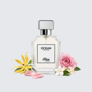 OCEAN perfume for women by Evodia Scents, rose and jasmine floral fragrance bottle