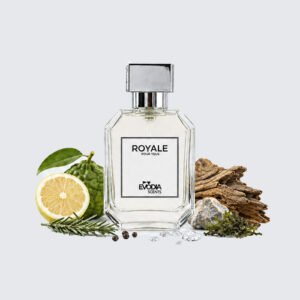 ROYALE perfume for unisex by Evodia Scents, fresh woody aromatic fragrance bottle
